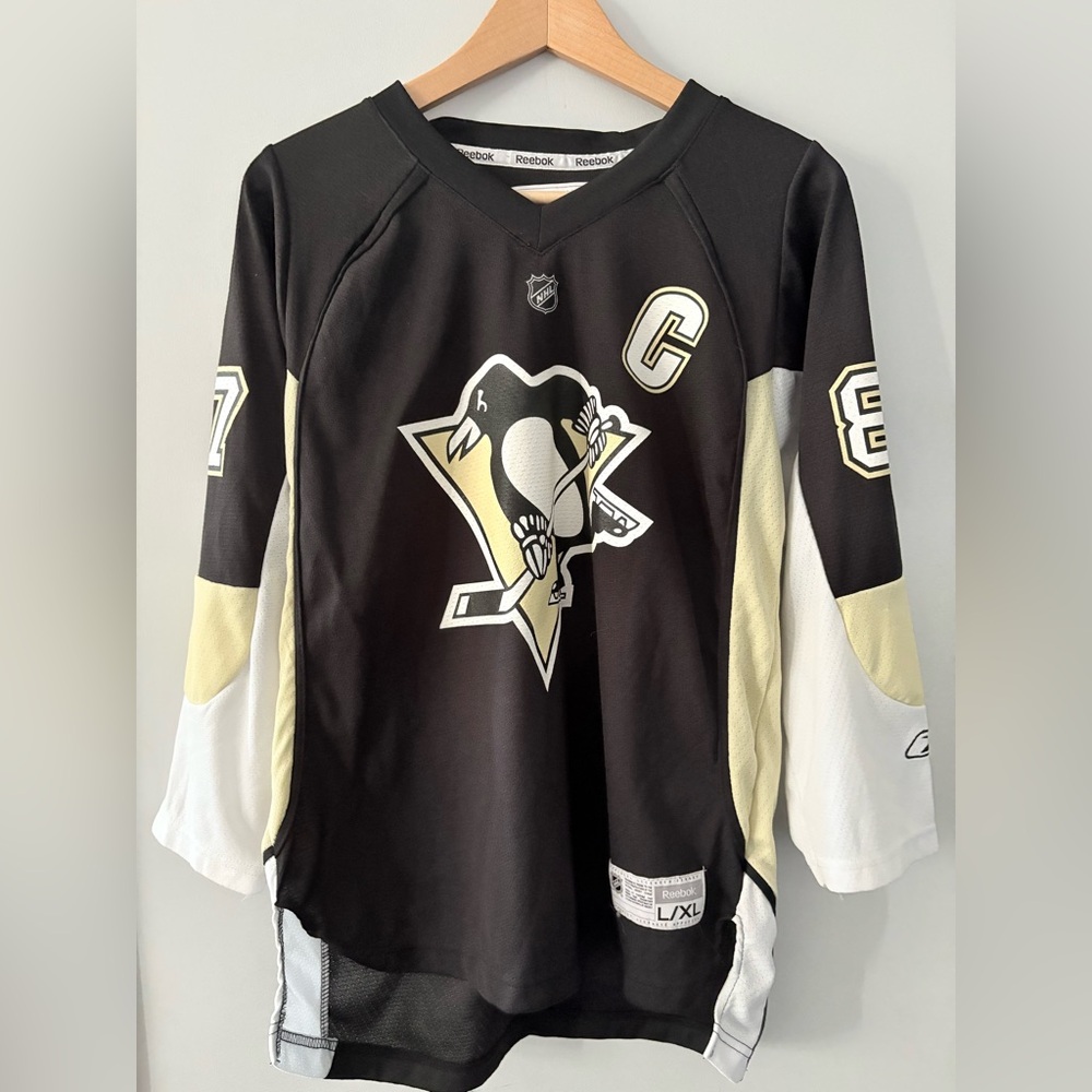 Reebok NHL Pittsburgh Penguins Sidney Crosby #87 Hockey Jersey